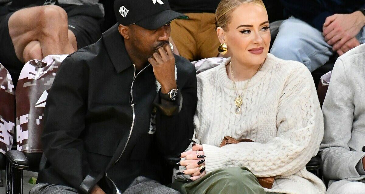 Adele flaunts new wedding ring at basketball game with ‘husband’ Rich ...